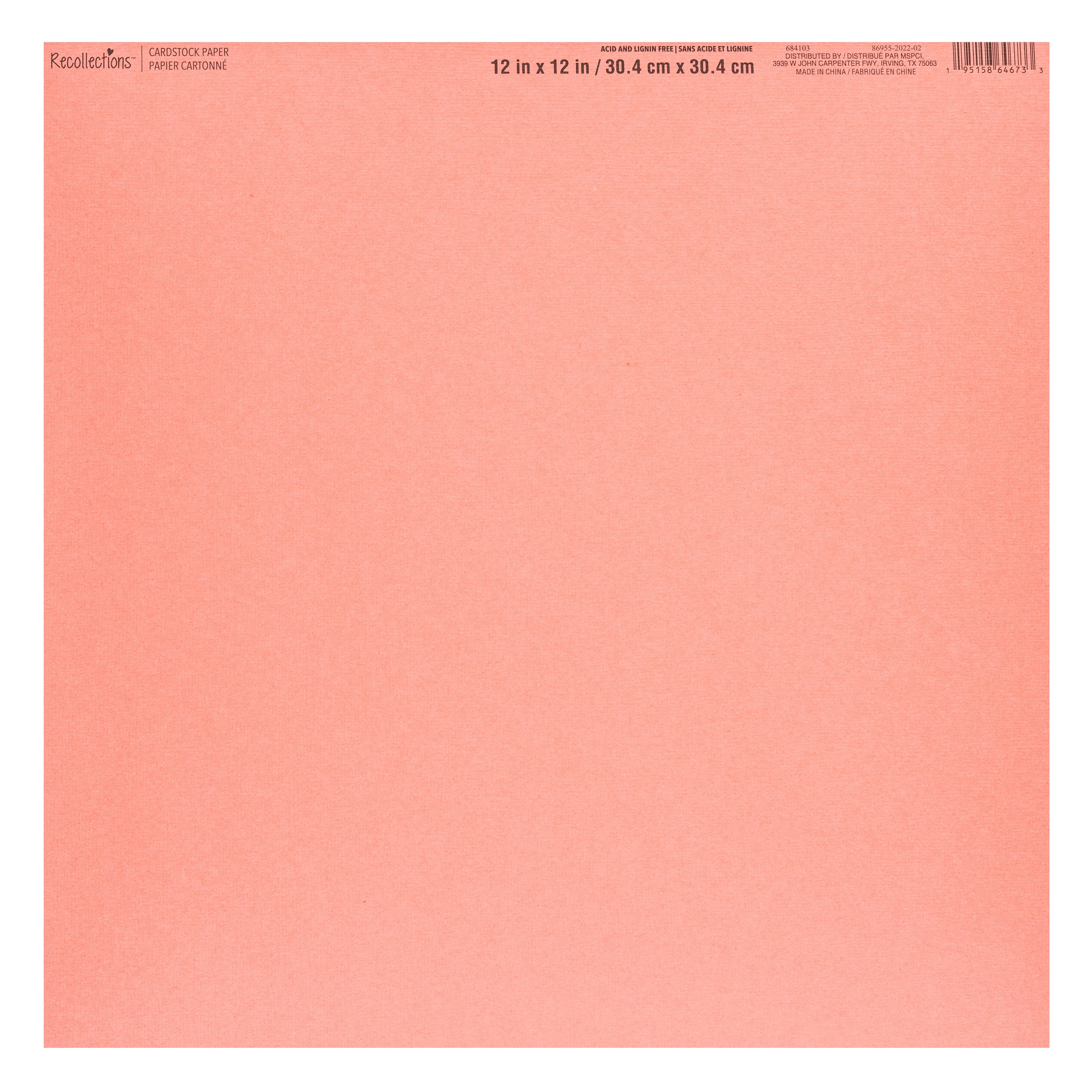 45 Pack Linen Cardstock Paper by Recollections™, 12" x 12"