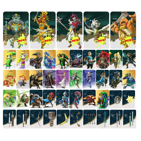 45-Pack NFC Cards for Zelda Game Series