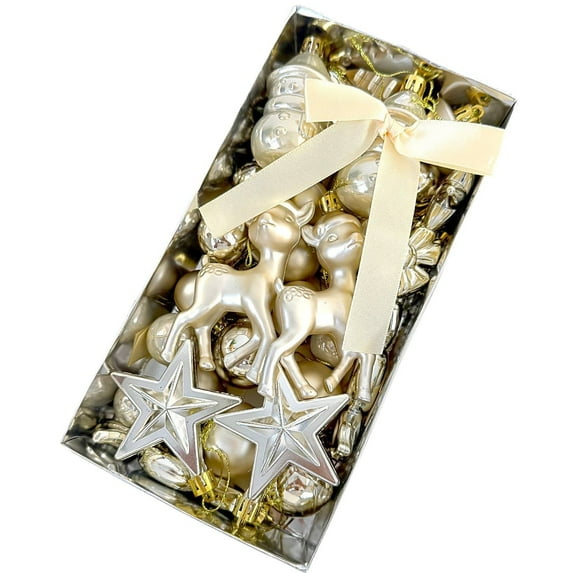 45-Pack Shatterproof Christmas Ornaments, Assorted Christmas Balls Baubles for Xmas Tree Decor, Premium Decorative Hanging Pendants for Holiday Party & Home Decor, with Reusable Gift Box