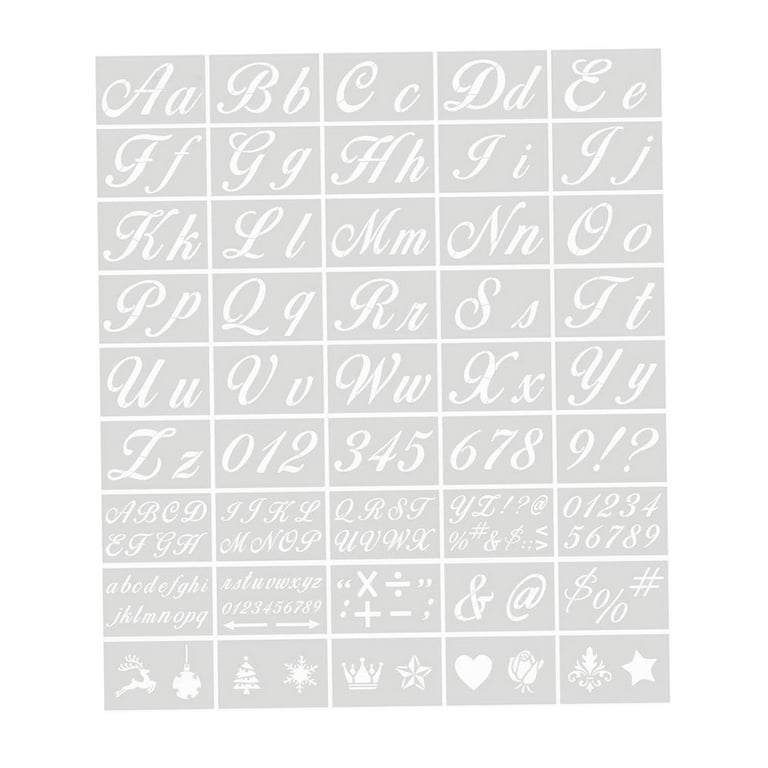 Template Set - LETTERS, Uppercase
