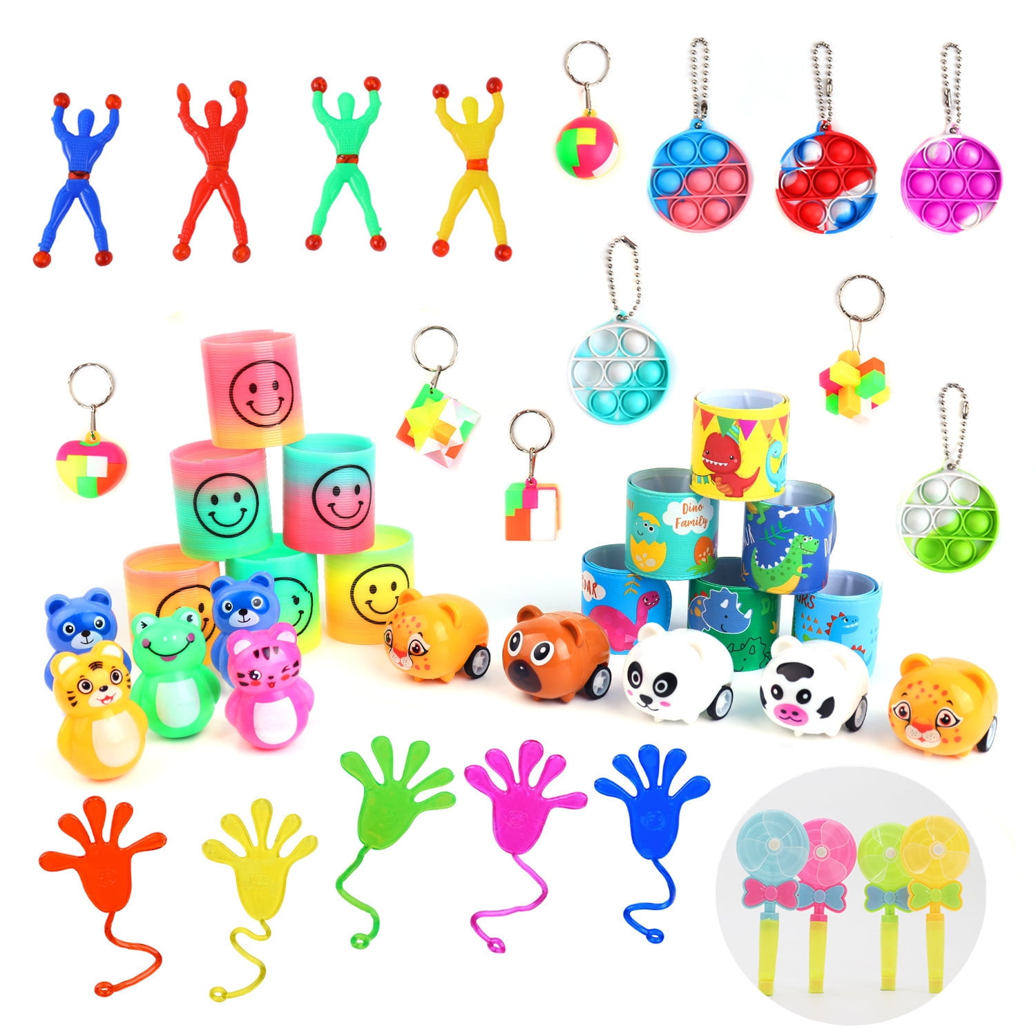 53 Pcs Party Favors for Kids Boys Girls 4-8 8-12 3-5, Fidget Pack Treasure  Box Toys for Classroom Prizes, Pinata Filler Goodie Bags Stuffers for Kids