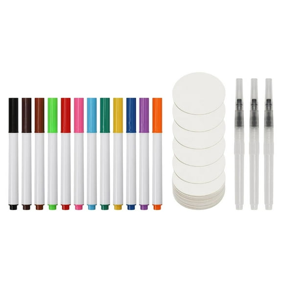 45 Piece Sponge Foam Texture Painting Kit Drawing 3D Art Water Activated for Kids Creative Fun