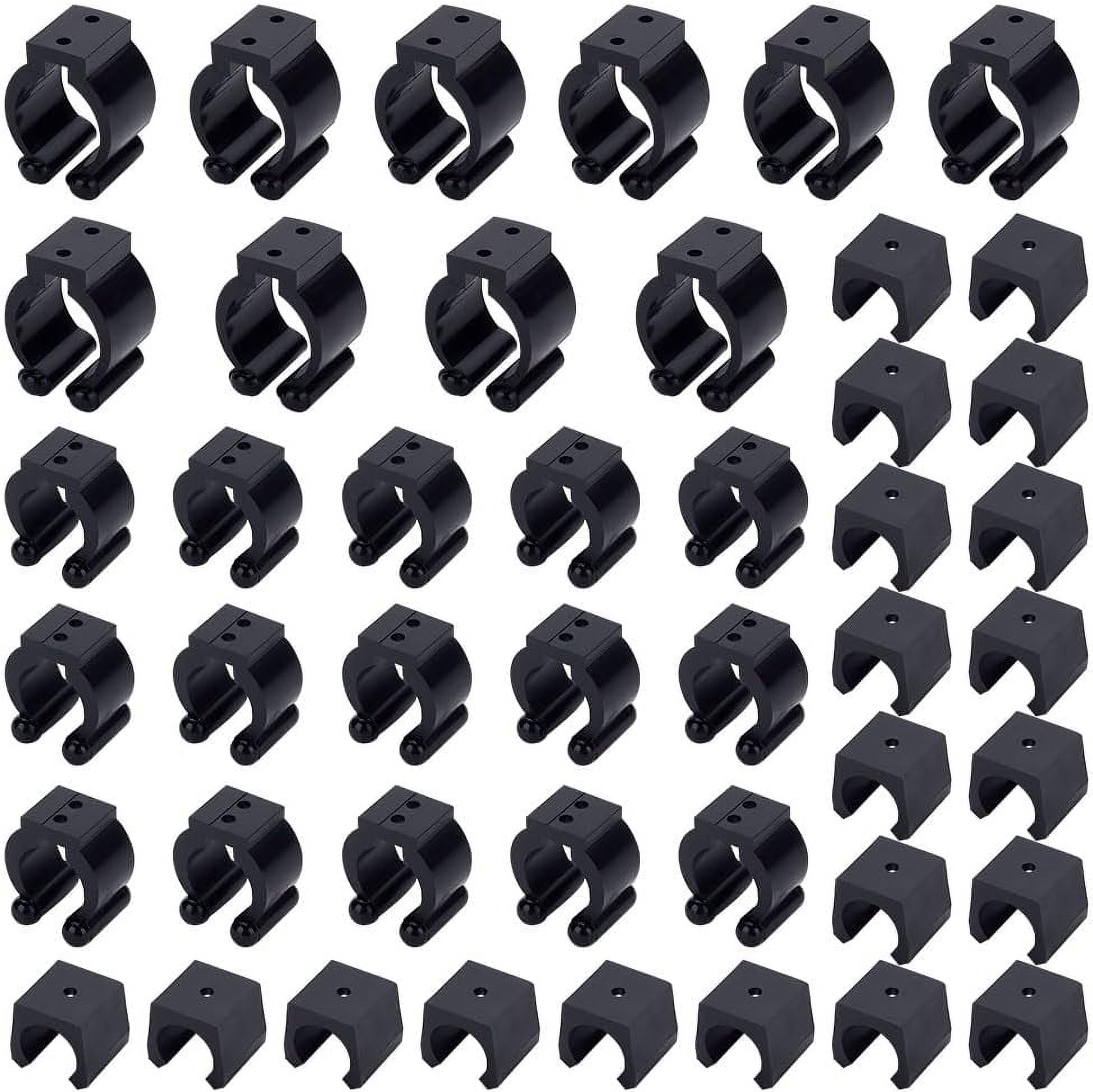 45 Pieces Pool Cue Holder Clips 3 Sizes Wall Mounted Fishing Rod Clips ...