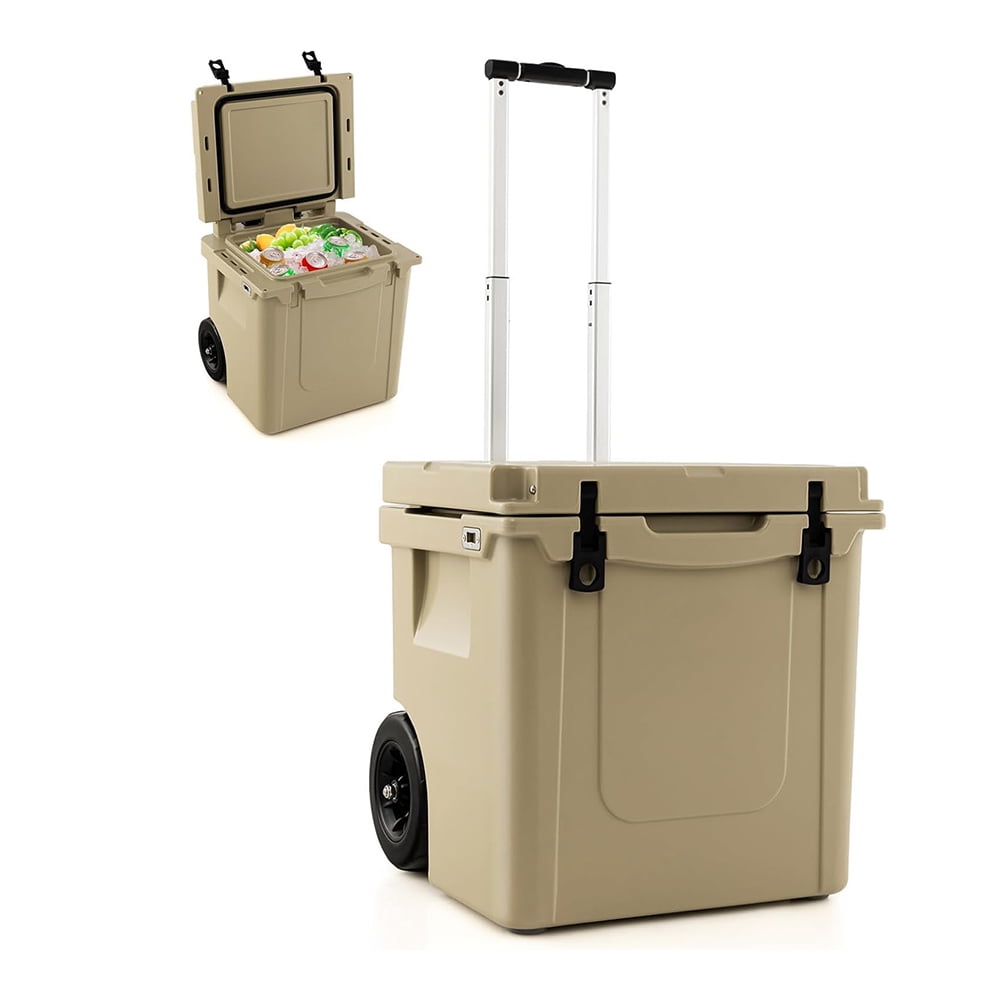 Xaoshaoyi Insulated Portable Cooler With Handles, Small Cooler Leak-Proof Outdoor Hard Cooler Keeps Ice 3days Ice Chest Camping Tailgating Beach Picnic Gro