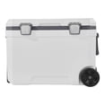 thumbnail image 1 of 45 Quart Portable Wheeled Cooler with Cooling Function Durable Handle Cup Holder Lightweight Insulation for Family Picnics Long Trips, 1 of 6