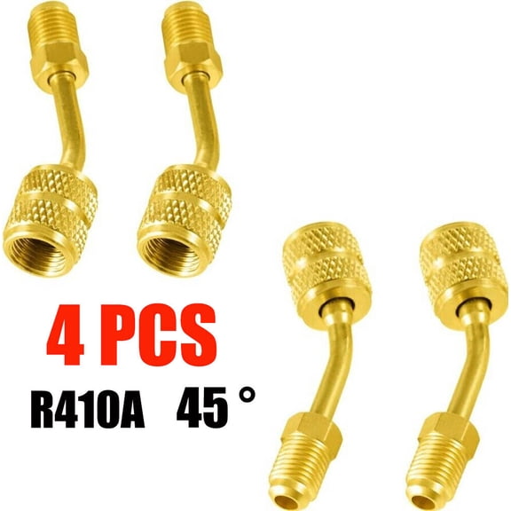 45 R410A Adapter 5/16 Inch Female Couplers To 1/4 Inch Male Flare 4pcs/set