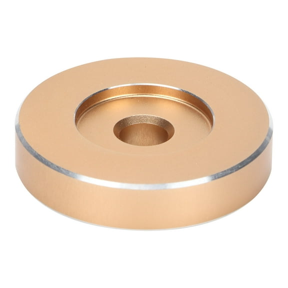45 RPM Record Turntable Adapter Large Hole Conversion Sheet Vinyl Black Clamp Adapter for Most Big Hole RecordsGold