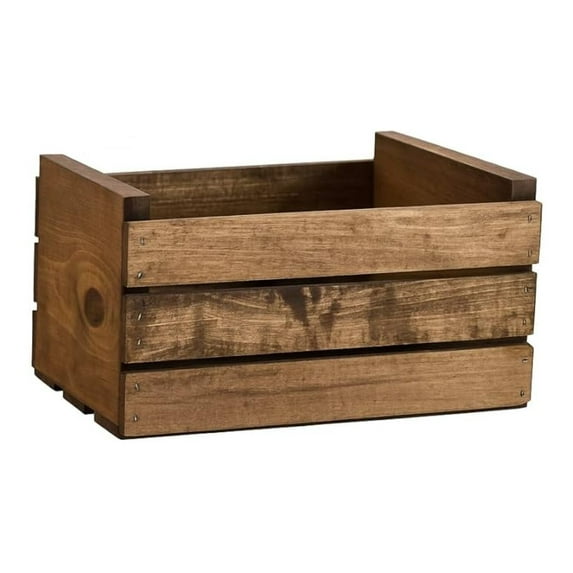 45 RPM Vinyl Record Storage Wood Crate