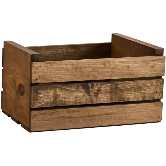 45 RPM Vinyl Record Storage Wood Crate