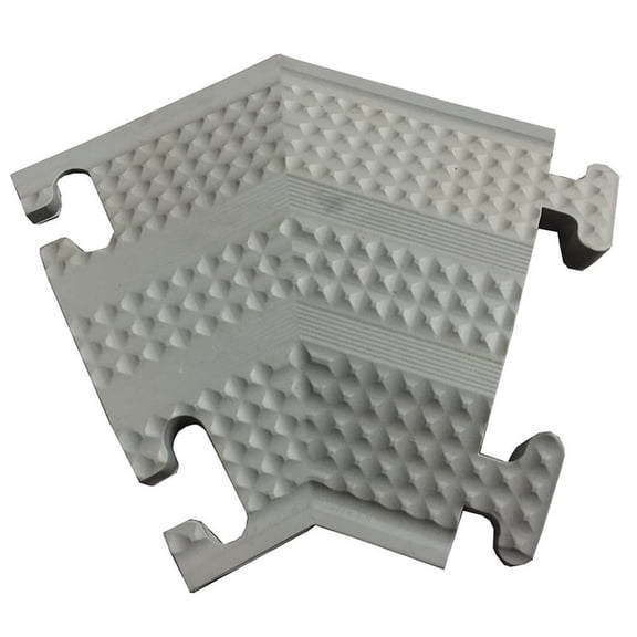 45° Right Turn for Home `n` Office Small Drop Over Cord Protector - Gray