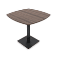 thumbnail image 1 of 45" Small Arc Boat Bistro Height Table Square Metal Base Bar Table, 1 of 5