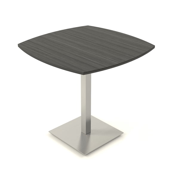 45" Small Boat Bistro Height Table Double Metal Base Bar Table