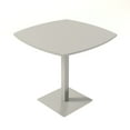 thumbnail image 1 of 45" Small Arc Boat Bistro Height Table Square Metal Base Bar Table, 1 of 5