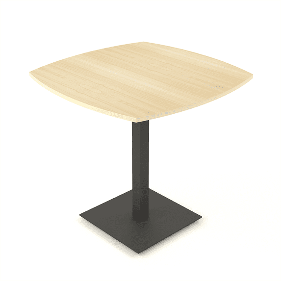 45" Small Arc Boat Bistro Height Table Square Metal Base Bar Table