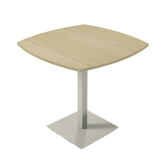 45" Small Arc Boat Bistro Height Table Square Metal Base Bar Table