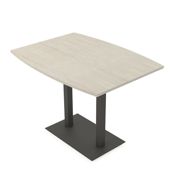 45" Small Boat Bistro Height Table Double Metal Base Bar Table