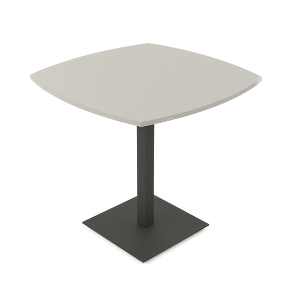 45" Small Boat Bistro Height Table Double Metal Base Bar Table