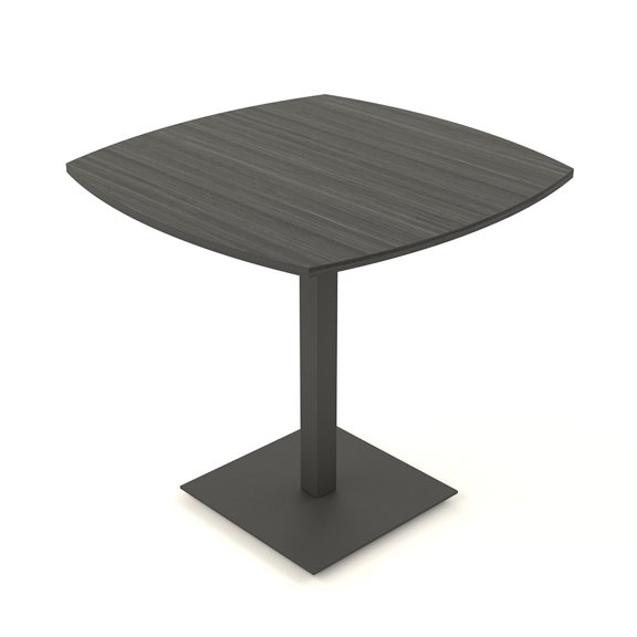 45" Small Boat Bistro Height Table Double Metal Base Bar Table