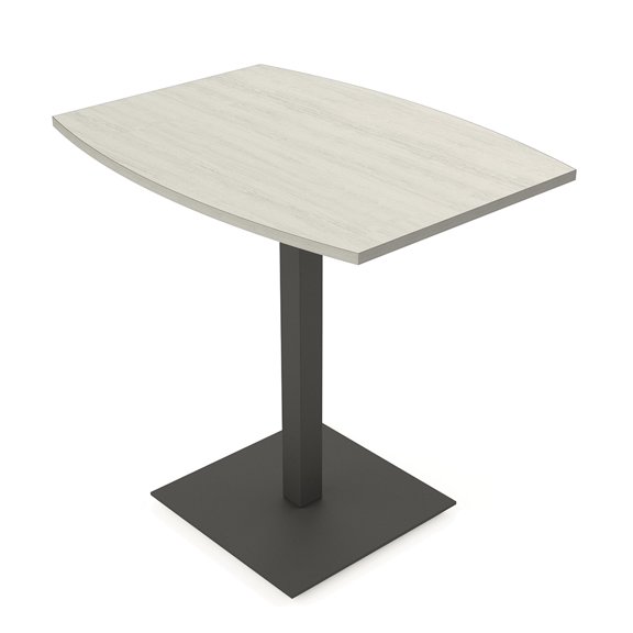 45" Small Boat Bistro Height Table Square Metal Base Bar Table