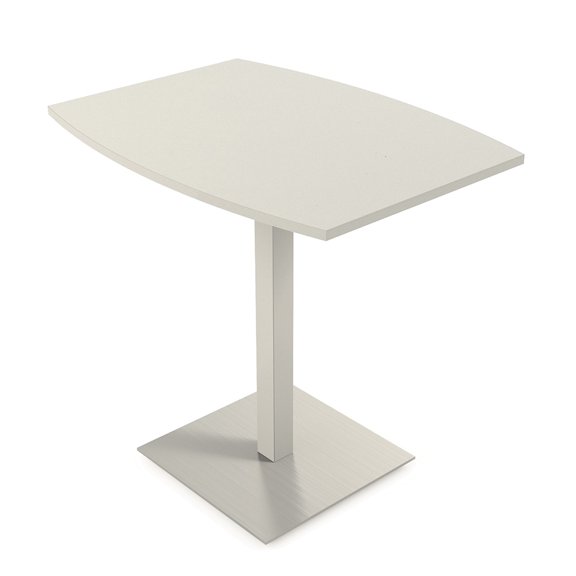 45" Small Boat Bistro Height Table Square Metal Base Bar Table