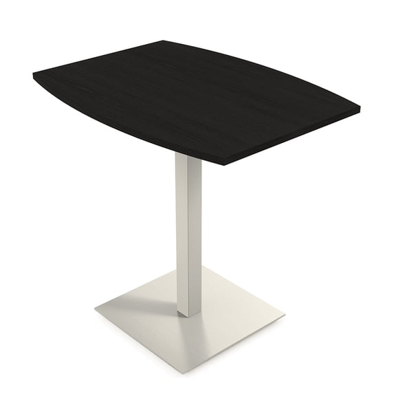 45" Small Boat Bistro Height Table Square Metal Base Bar Table