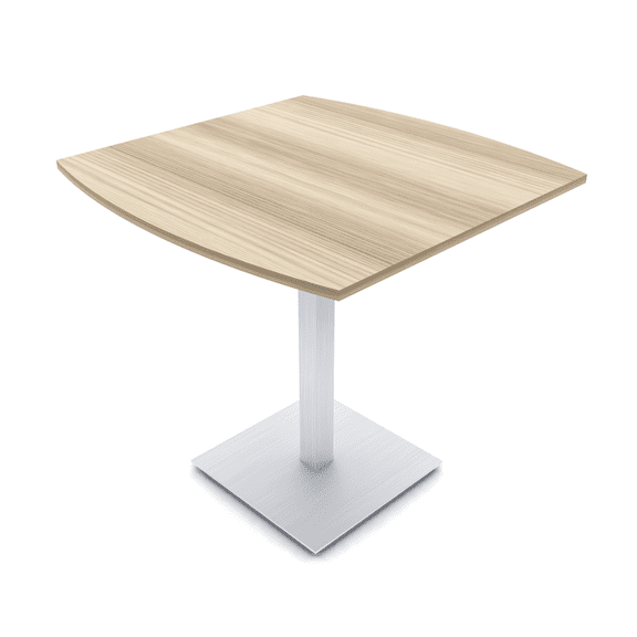 45" Small Boat Bistro Height Table Square Metal Base Bar Table