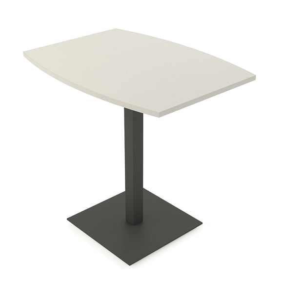 45" Small Boat Bistro Height Table Square Metal Base Bar Table