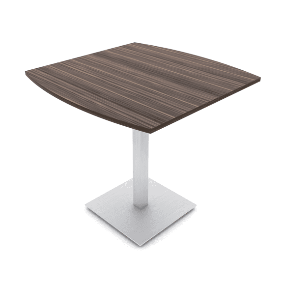 45" Small Boat Bistro Height Table Square Metal Base Bar Table