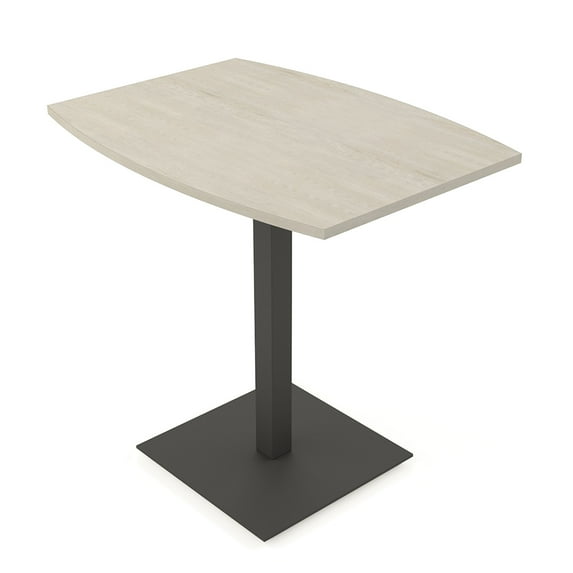 45" Small Boat Bistro Height Table Square Metal Base Bar Table