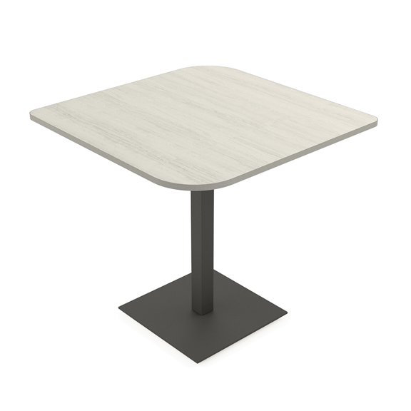 45" Small Dou Bistro Height Table Square Metal Base Bar Table