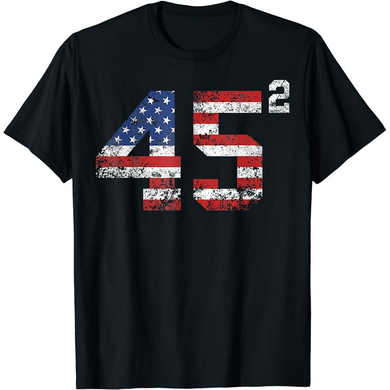 45 Squared Trump 2020 Second Term USA Vintage T-Shirt 45 Squared Trump 2020 Second Term USA Vintage T-Shirt