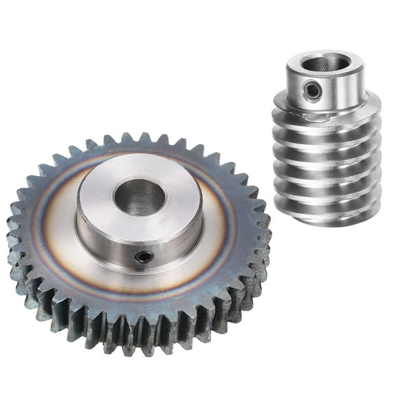 Worm Gear Set 1.5 Module 40:1 Reduction Rate Gear-12mm ID 63mm OD, Rod 12mm Bore
