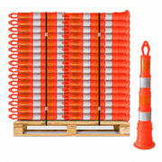 45" Traffic Channelizer Cone - Reflective Collars - Orange - 50 Pc/Pack