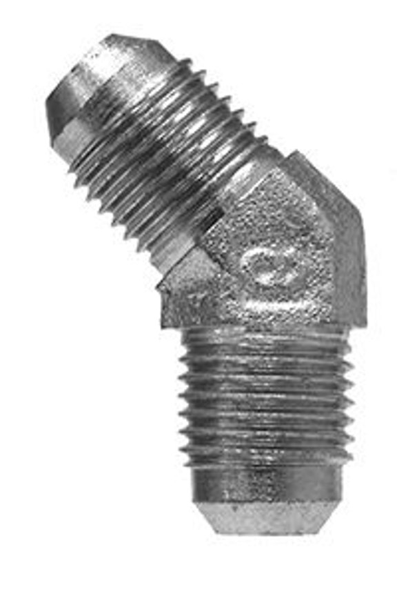 45 Union Elbow 9/16-18, Shapes Steel 37 Degree JIC Flare, Hydraulics