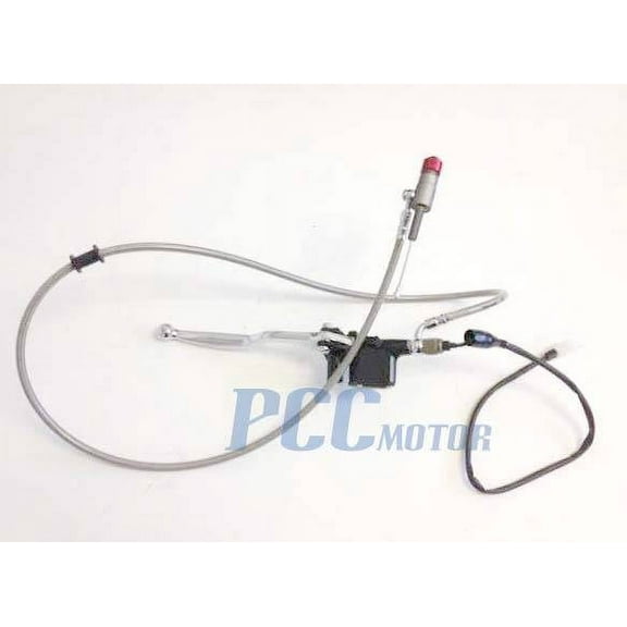 45" Universal Chrome HYDRAULIC CLUTCH LEVER MASTER CYLINDER PIT BIKE MX LV41
