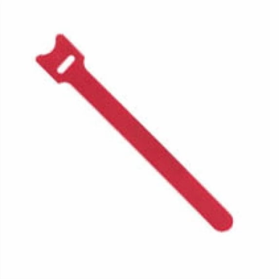 45-V6RD - VELCRO HOOK AND LOOP TIE RED 6IN (5 pcs/pkg)