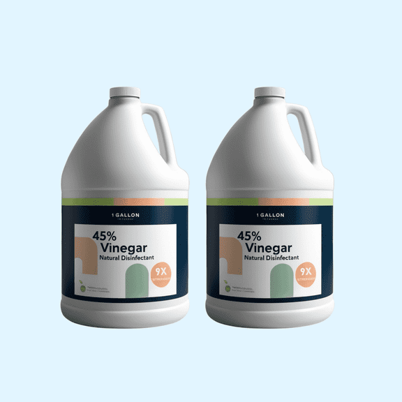 45% Vinegar for a Cleaning Solution and All Purpose Natural Cleaning, 2 Pack