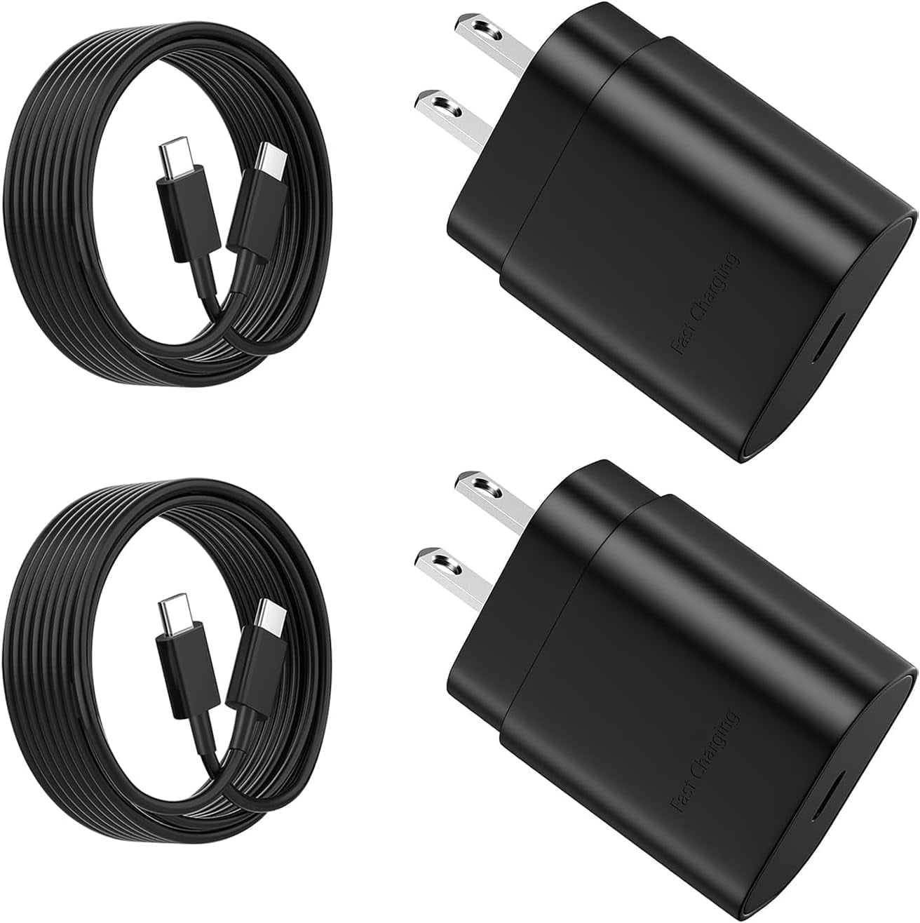 45 W USB C Charger Block,Super Fast Charge Type-C Adapter, USB Wall Charger for Samsung S22/22 +/S21/S20, and More. (Black) (609)