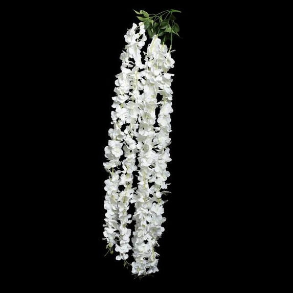 45" White Artificial Flower Spray