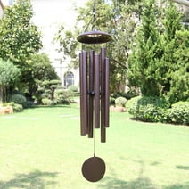 45" Wind Chimes for Outside, Memorial Wind Chimes with 6 Aluminum Tubes for loss of loved one,Home Garden Hanging Decor