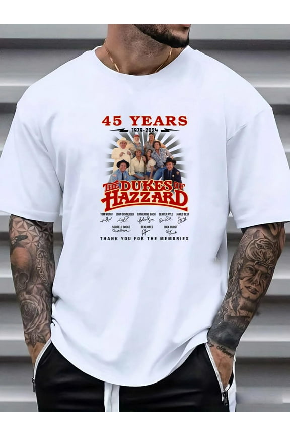 45 Yrs Dukes Of Hazzard 1979-2024 Thank You Memories TV T-Shirt Unisex, for men & women, up to size 5XL