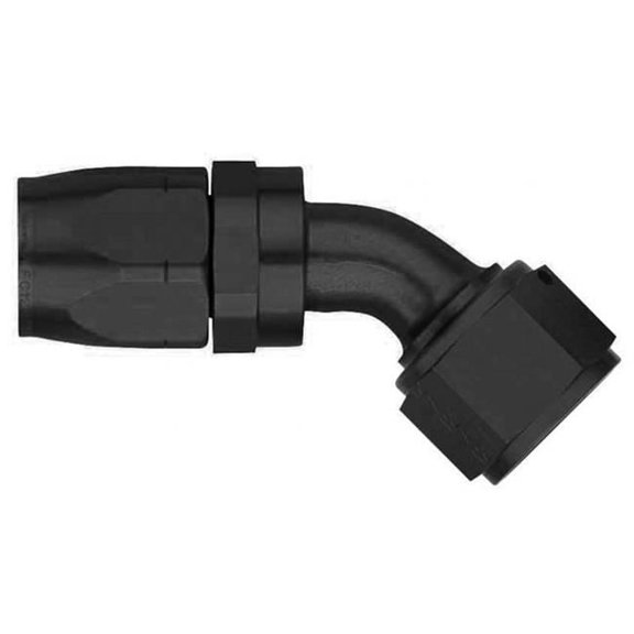 45 deg Aluminium Swivel-8 Hose End