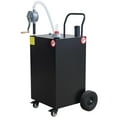 thumbnail image 1 of 45-gallon gasoline tank with manualpump, portable gasolinetank with flat-free solid rubber wheels for cars, trucks and allvehicles, 1 of 9