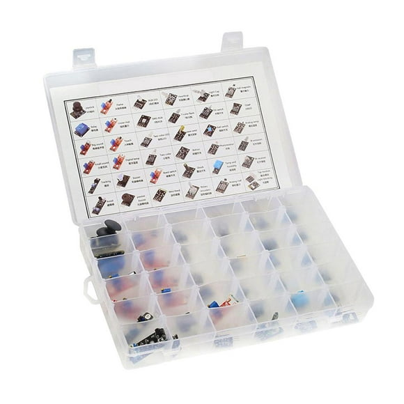 45-in-1 Sensor Module Kit for Arduino Projects - Enhanced Compatibility and Versatility