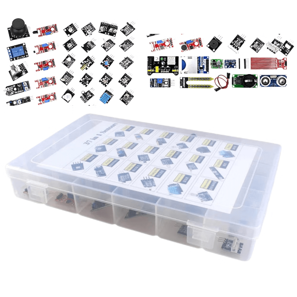 45 in 1 Sensors Modules Starter Kit for Arduino R3 Mega 2560 Nano ...