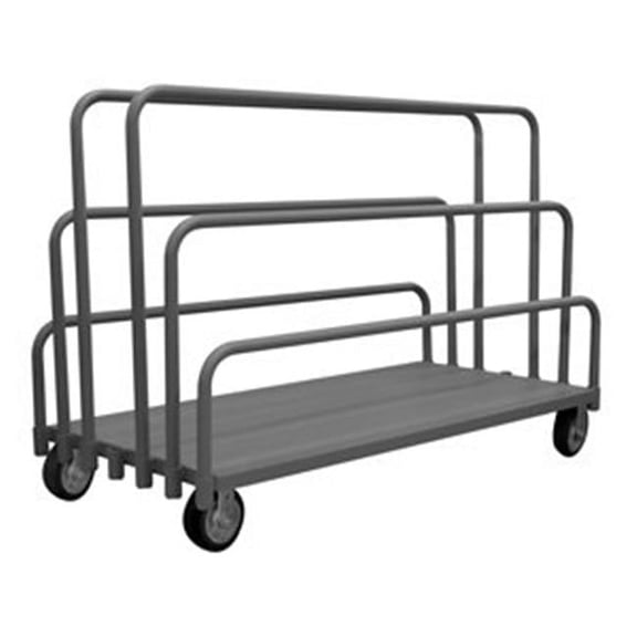 45 in. Adjustable Panel Moving Trucks, Gray - 2000 lbs