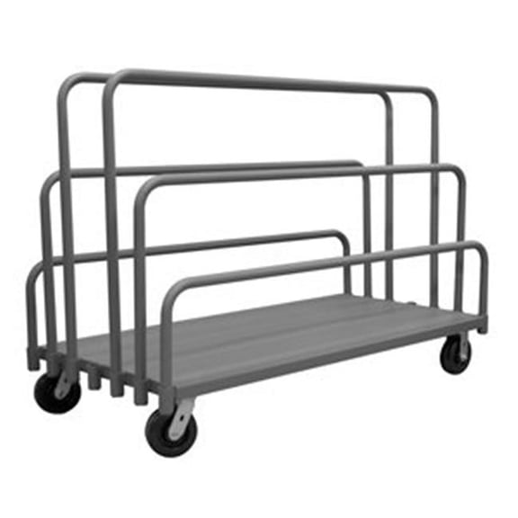 45 in. Adjustable Panel Moving Trucks, Gray - 2000 lbs