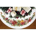 thumbnail image 1 of 45 in. Holiday Harmony Tree Skirt Counted Cross Stitch Kit - 11 Count, 1 of 1