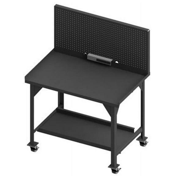 45 in. Mobile Work Benches, Gray - 4000 lbs