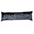thumbnail image 1 of 45 in. Tokyo Nighttime Skyline Lumbar Decorative Pillow, Black & Grey, 1 of 1